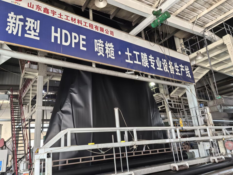 新型HDPE噴糙?土工膜專業設備生產線